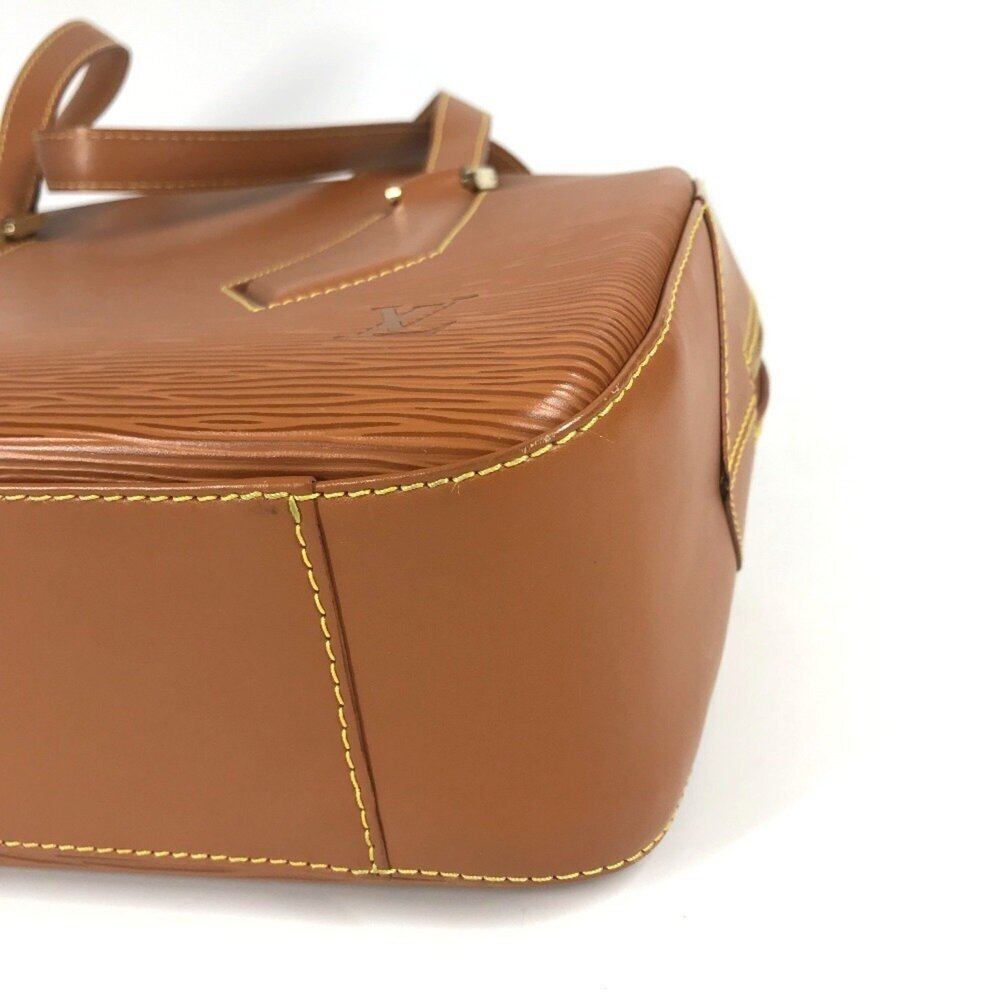 LOUIS VUITTON Authentic Brown Leather Shoulder Bag - Picture 8 of 10